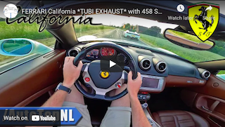 FERRARI California *TUBI EXHAUST* with 458 SPIDER Test Drive by AutoTopNL