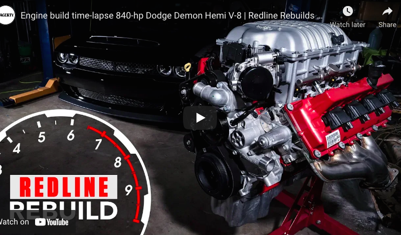 Engine build time-lapse 840-hp Dodge Demon Hemi V-8 | Redline Rebuilds – S3E1