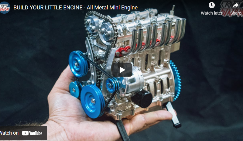 BUILD YOUR LITTLE ENGINE – All Metal Mini Engine