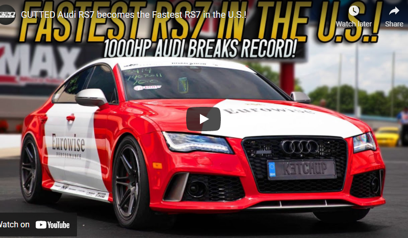 GUTTED Audi RS7 becomes the Fastest RS7 in the U.S.!