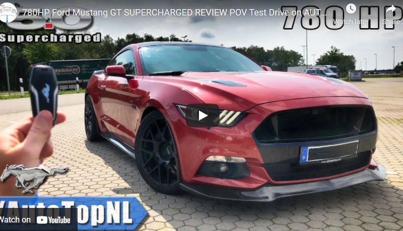 780HP Ford Mustang GT SUPERCHARGED REVIEW POV Test Drive on AUTOBAHN (NO SPEED LIMIT) by AutoTopNL