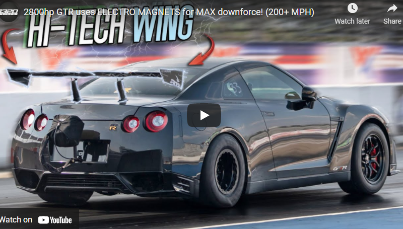 2800hp GTR uses ELECTRO MAGNETS for MAX downforce! (200+ MPH)