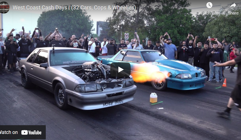 West Coast Cash Days | (32 Cars, Cops & Wheelies)