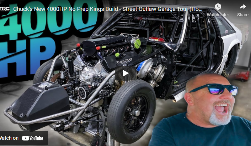 Chuck’s New 4000HP No Prep Kings Build – Street Outlaw Garage Tour (Honda, Domestics, and Boat!)