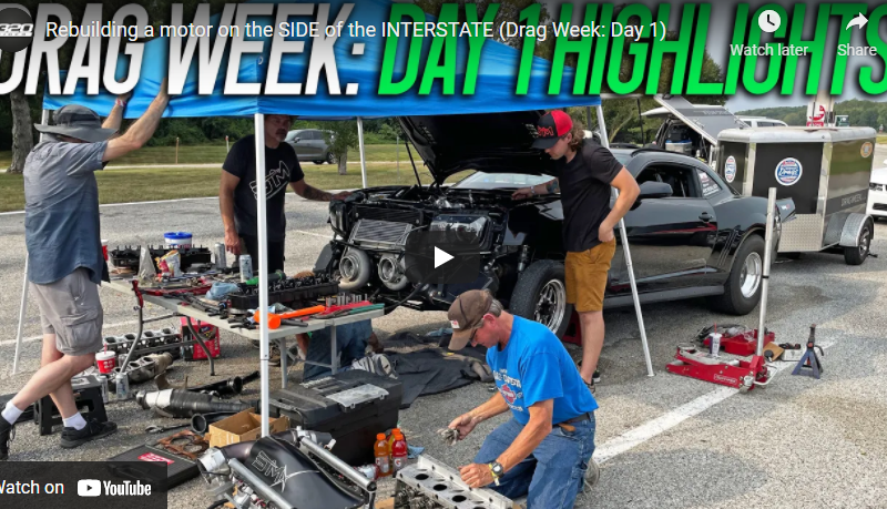 Rebuilding a motor on the SIDE of the INTERSTATE (Drag Week: Day 1)