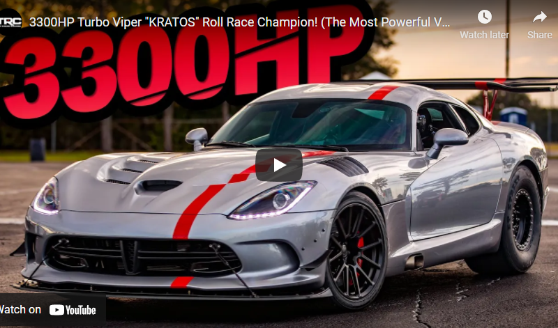 3300HP Turbo Viper “KRATOS” Roll Race Champion! (The Most Powerful Viper Ever?!)