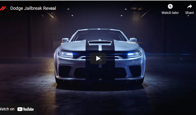 2022 Dodge Charger and Challenger Jailbreak Package Unlocks 807 HP