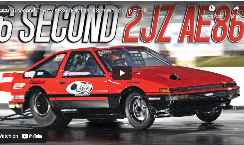 6 second Toyota AE86 DOMINATES at World Cup Finals