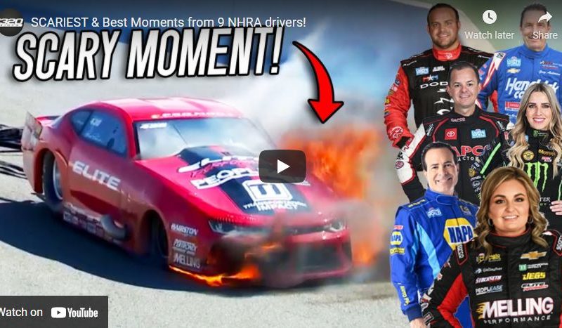 SCARIEST & Best Moments from 9 NHRA drivers!