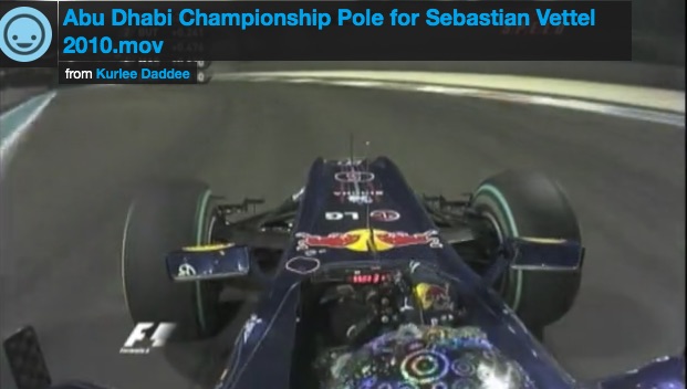 Abu Dhabi Championship Pole for Sebastian Vettel 2010