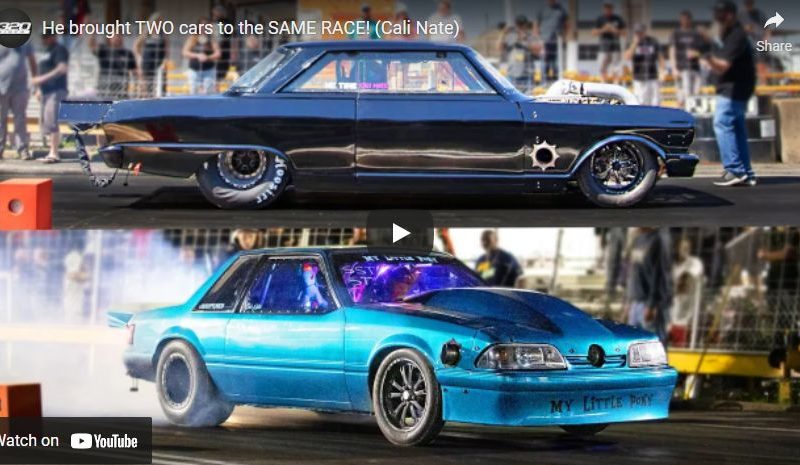 He brought TWO cars to the SAME RACE! (Cali Nate) – 1320 Video