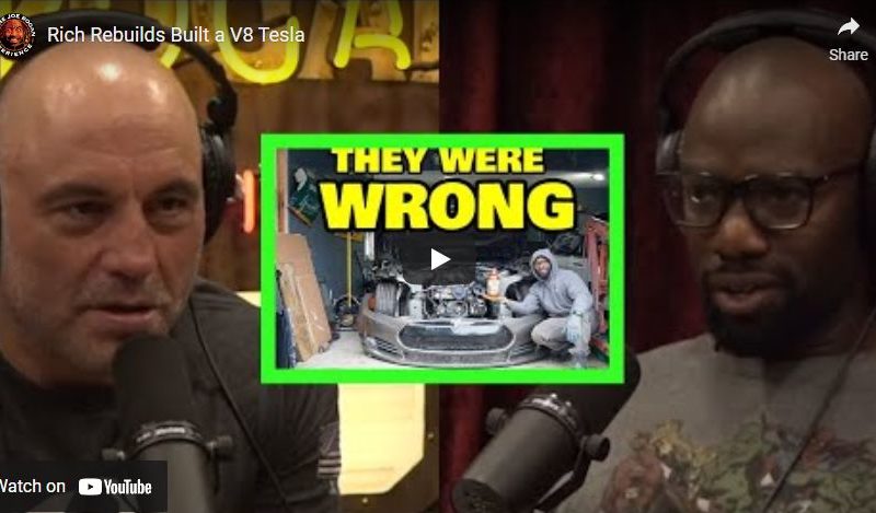 Rich Rebuilds Built a V8 Tesla – Joe Rogan Experience Podcast