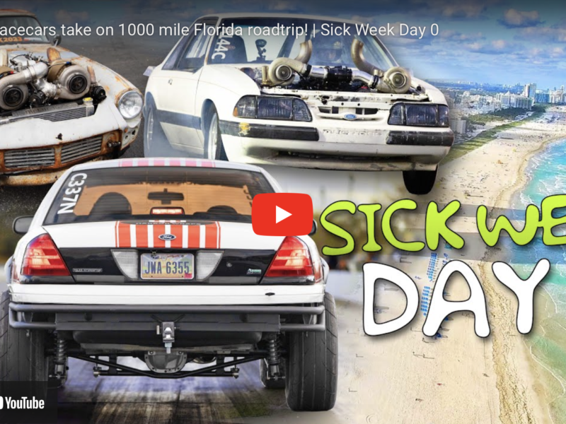 350 Racecars take on 1000 mile Florida roadtrip! | Sick Week Day 0