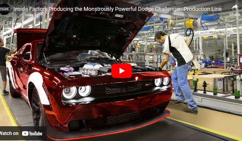 Inside Factory Producing the Monstrously Powerful Dodge Challenger- Production Line