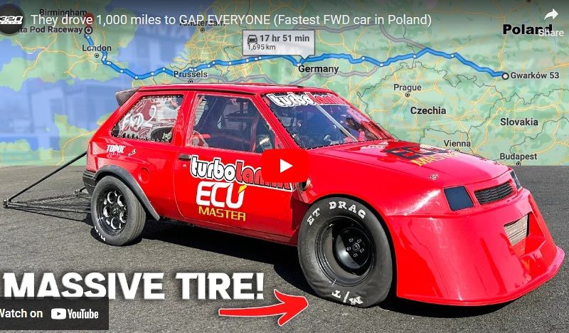 They drove 1,000 miles to GAP EVERYONE (Fastest FWD car in Poland)