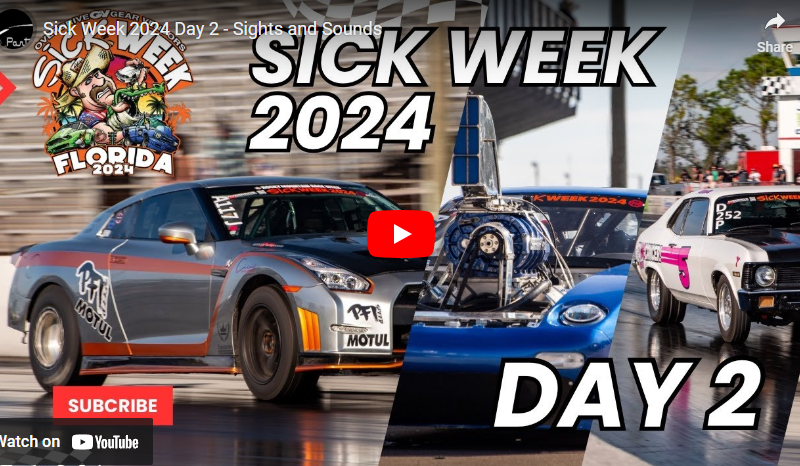 Sick Week 2024 Day 2 – Sights and Sounds