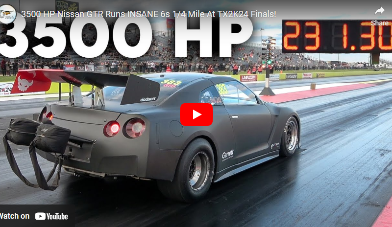 3500 HP Nissan GTR Runs INSANE 6s 1/4 Mile At TX2K24 Finals!