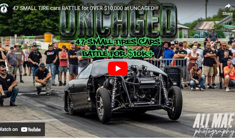 47 SMALL TIRE cars BATTLE for OVER $10,000 at UNCAGED!!!